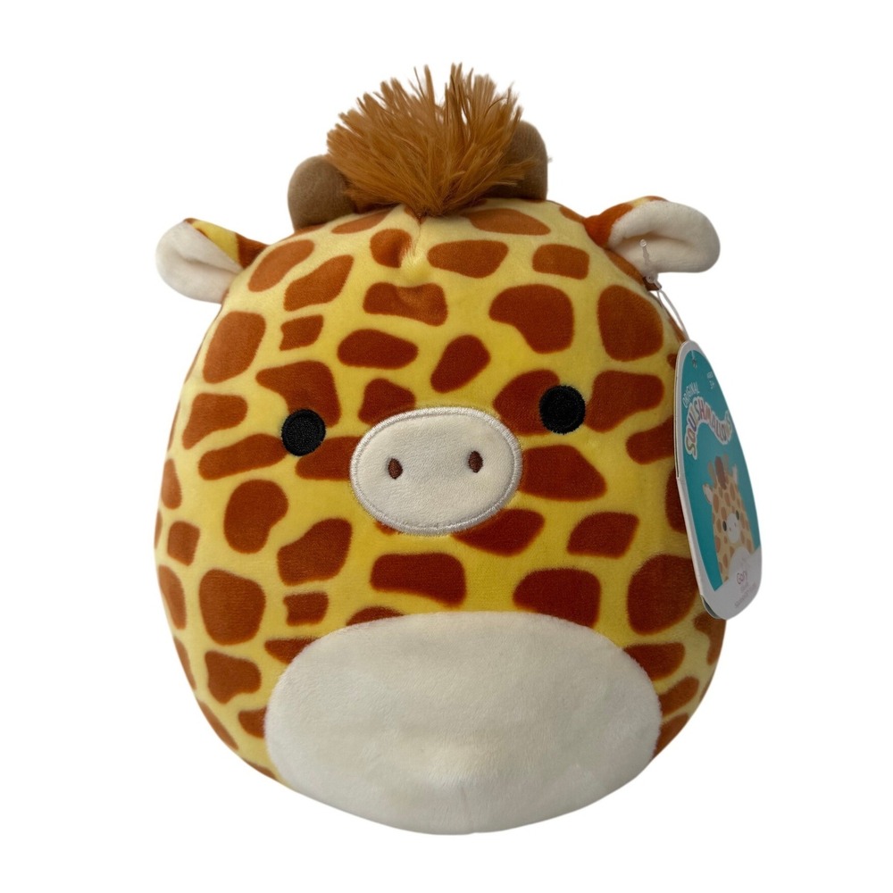 Squishmallows Gary the Giraffe 8 Inch Plush Kellytoy Yellow Brown Spotted New